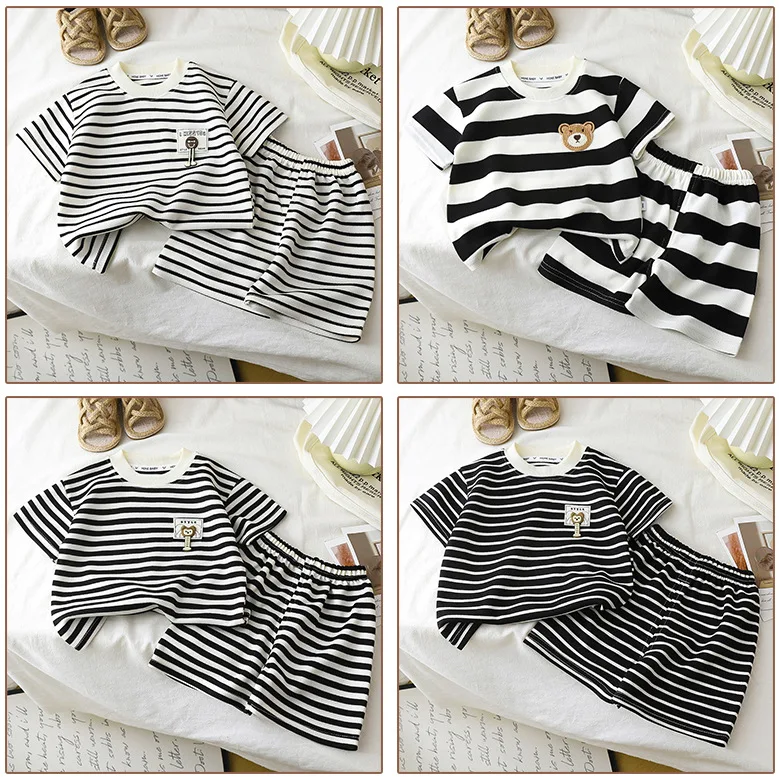 Kids' 2-Piece Set with Short Sleeves and Shorts