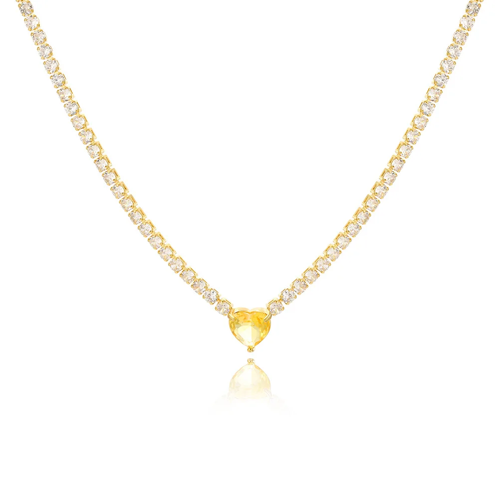 Crystal Heart Print Necklace — Image 10