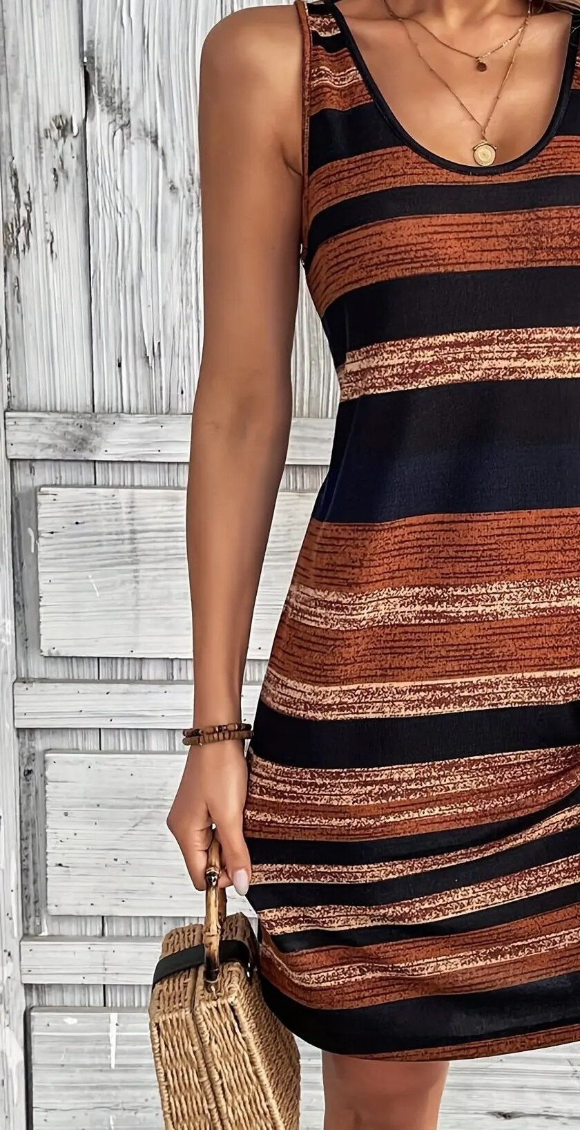 Sleeveless A-Line Dress