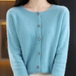 Knit Merino Wool Cardigan — Image 4
