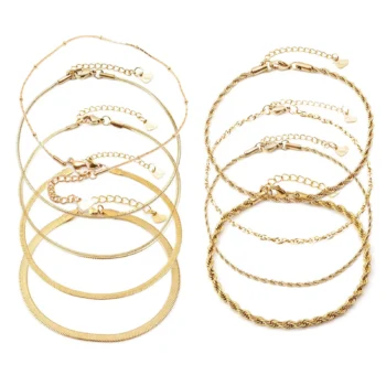 Stainless Steel Anklet with Chain