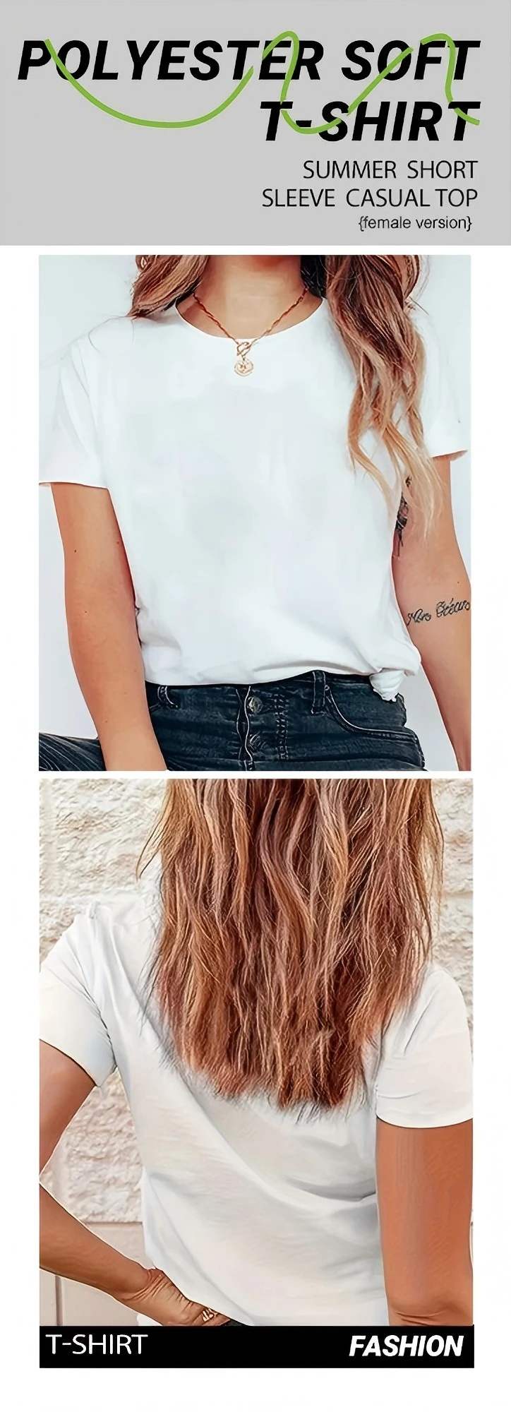Casual Solid Short Sleeve T-Shirt — Image 8