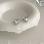 Zircon Clip-On Earrings for Unpierced Ears — Image 6