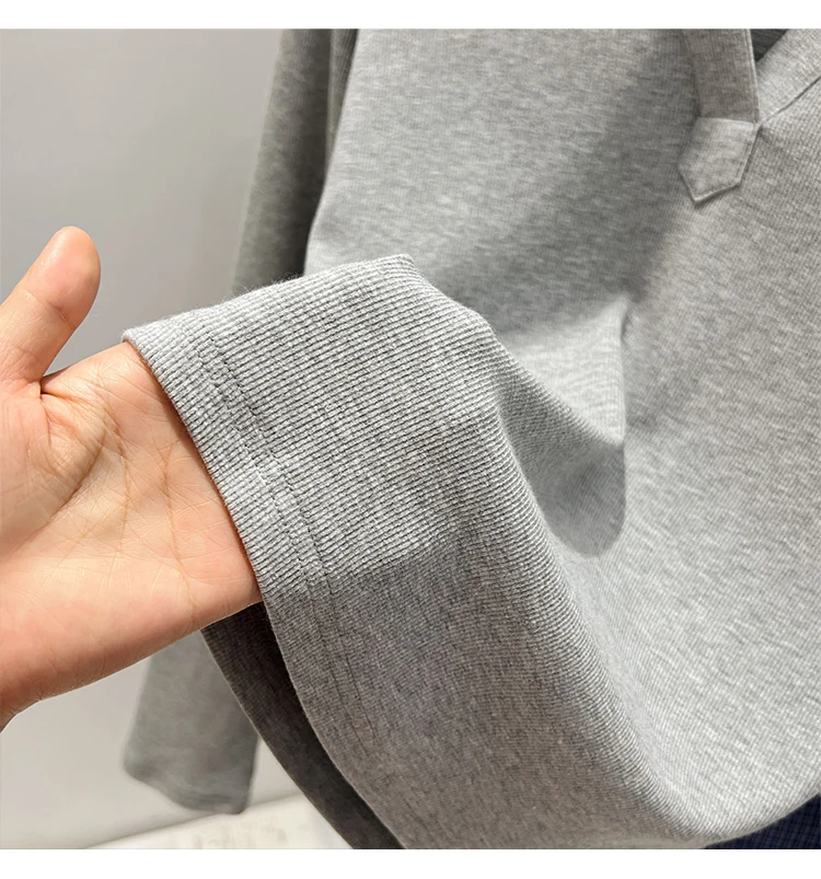 Slim-Fit Long Sleeve V-Neck T-Shirt — Image 22