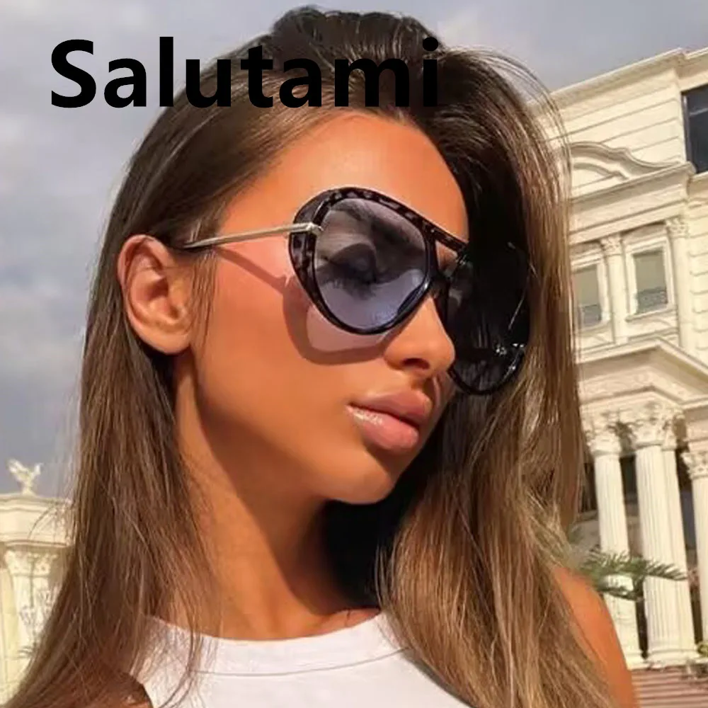 نظارة عين القطة بإطار سميك معدني