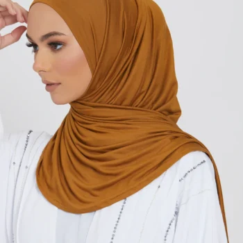 Long Solid Color Jersey Headscarf