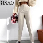 Formal Pleated High-Waisted Pants