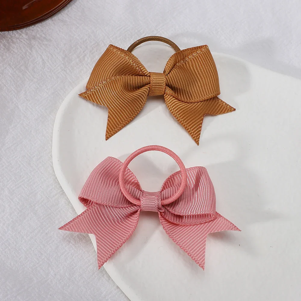 10-Piece Grosgrain Ribbon Hair Bow Set