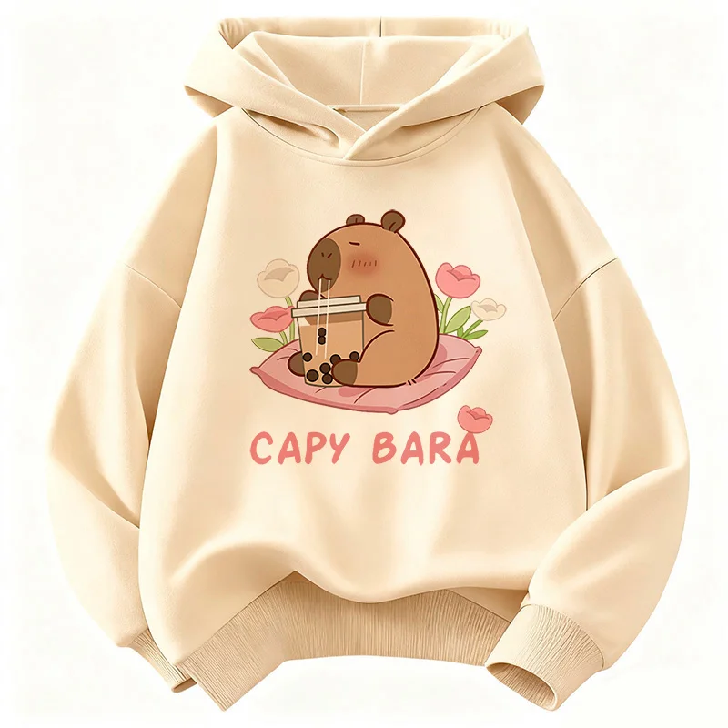 Kids' Capybara Print Hoodie