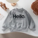 Kids' Letter Print Sweatshirt — Image 3