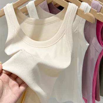 Ribbed Round Tank Top