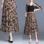 Spring Floral Tulle Skirt — Image 4