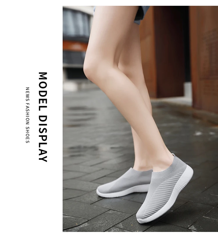 Women's Slip-On Shoes with Rubber Sole