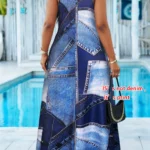 Denim Maxi Dress — Image 3