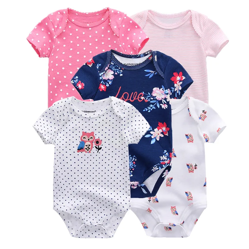 Newborn 5-Piece Short Sleeve Romper — Image 20