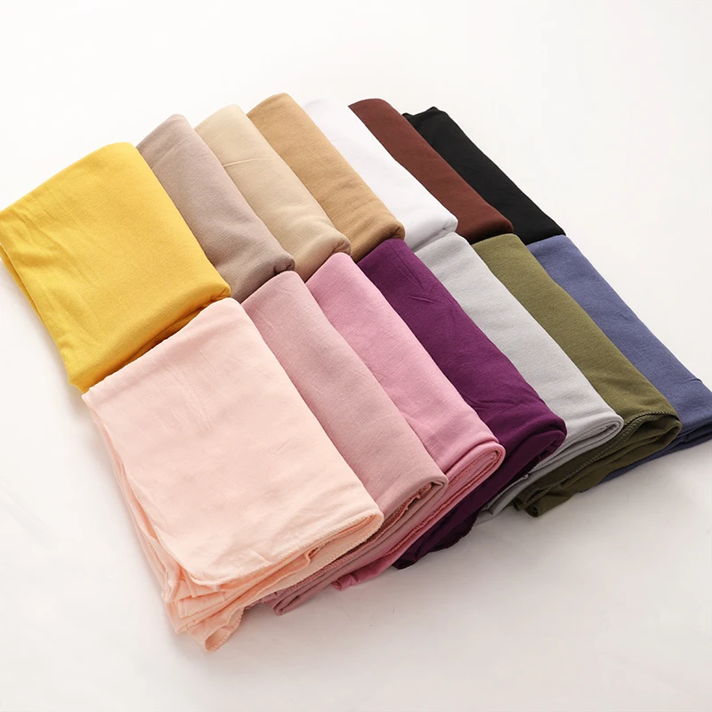 Soft Solid Cotton Shawl
