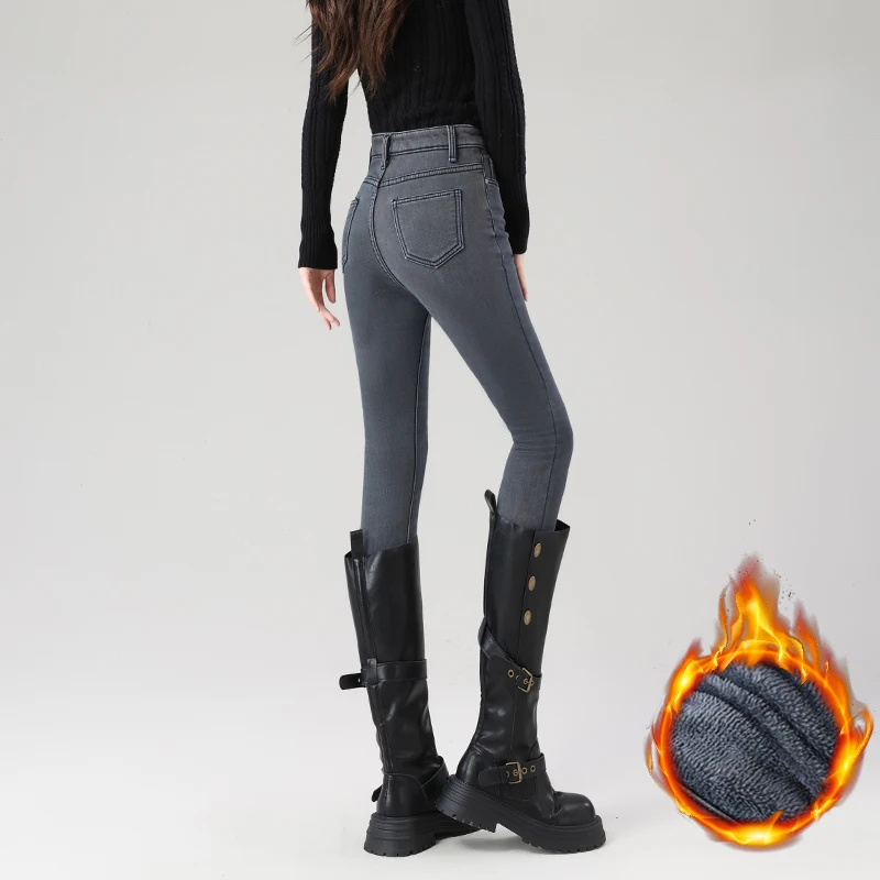 Slim-Fit Warm Winter Jeans — Image 26