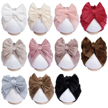 Baby 3-Piece Autumn Beanie with Bow