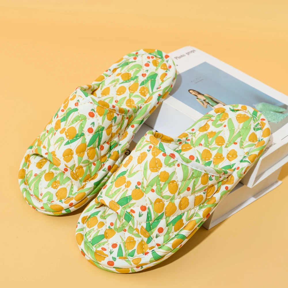 Floral Cotton Summer Slippers