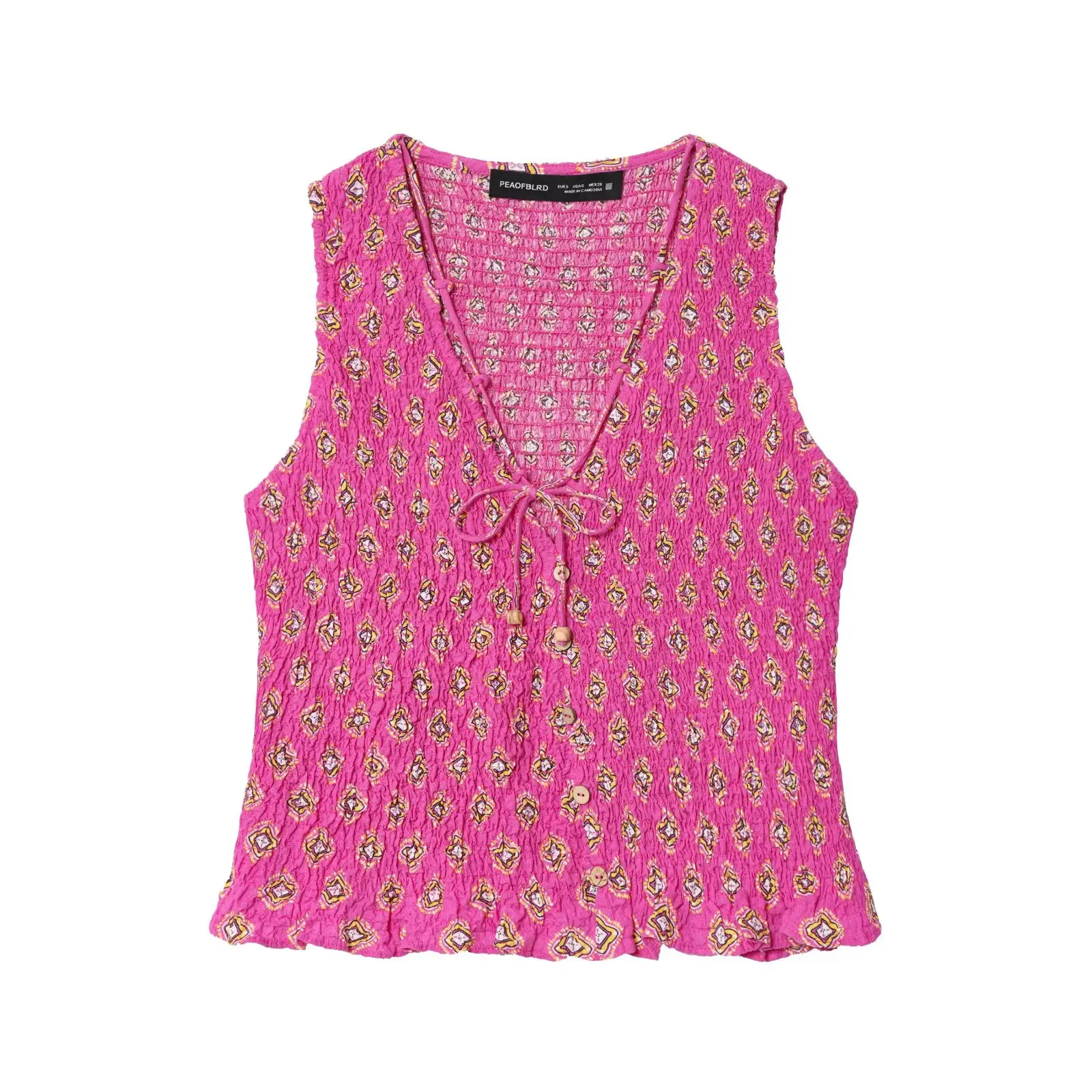 2-Piece Textured Set: Sleeveless Top and Pants
