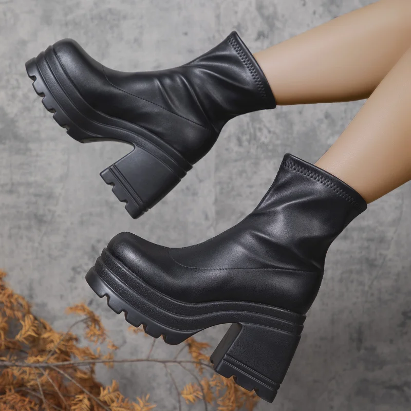 Leather Short Boots