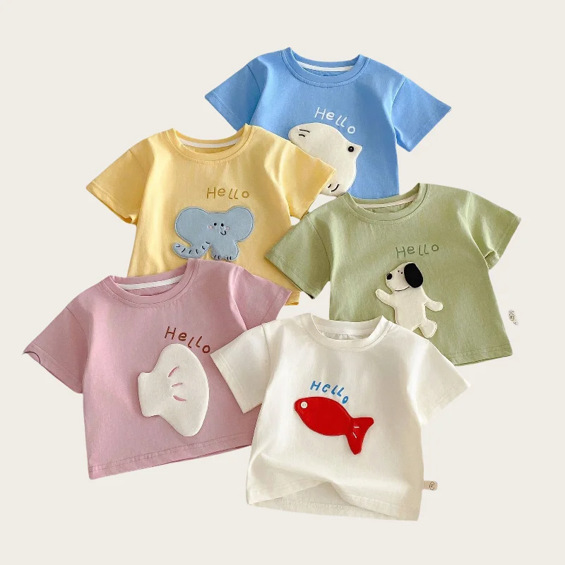 Kids' Summer Set with Illustrated Patch