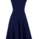 Vintage Sleeveless Summer A-Line Formal Dress — Image 5
