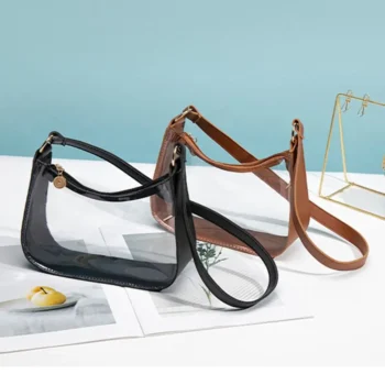 Short Shoulder Bag with Zipper