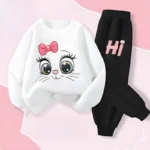 Girls' Long Sleeve Spring Hoodie Set — Image 6