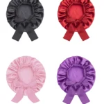 Girls' Satin Bonnet with Wide Elastic Band — Image 5