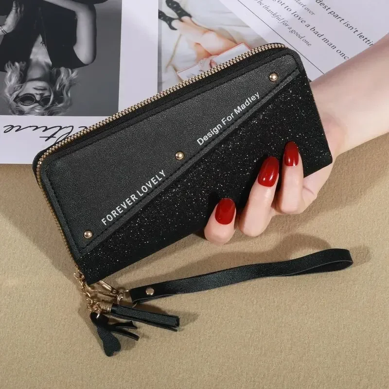 Long Wallet with Zipper