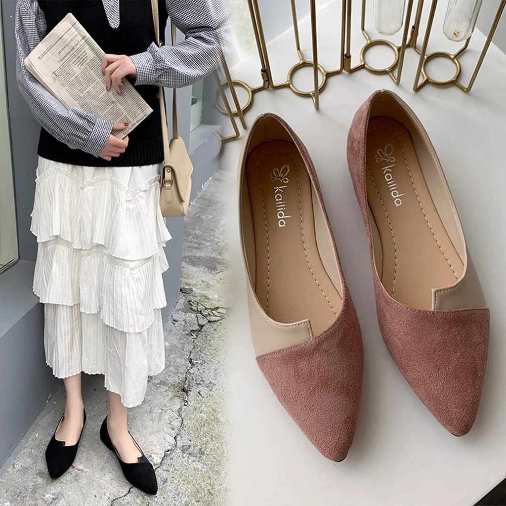 Solid Pointed-Toe Shoes