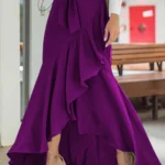 تنورة حورية بخصر عالٍ سادة — صورة 5