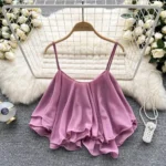 Sleeveless Ruffled Summer Crop Top — Image 4