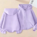 Boys' Solid Zip-Up Hoodie — Image 2