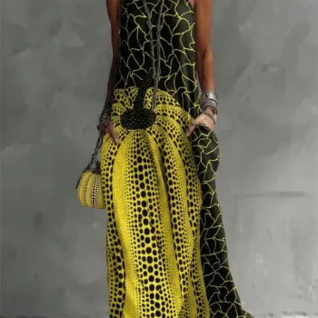 Round Neck Maxi Dress