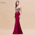 Sweetheart Mermaid Evening Dress with Lace Embroidery