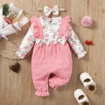 Newborn Floral Long Sleeve Romper