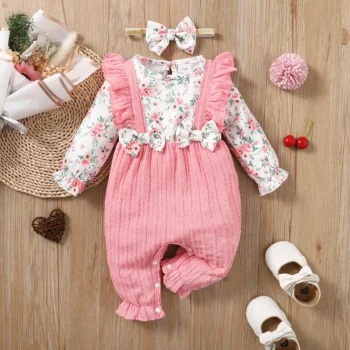 Newborn Floral Long Sleeve Romper