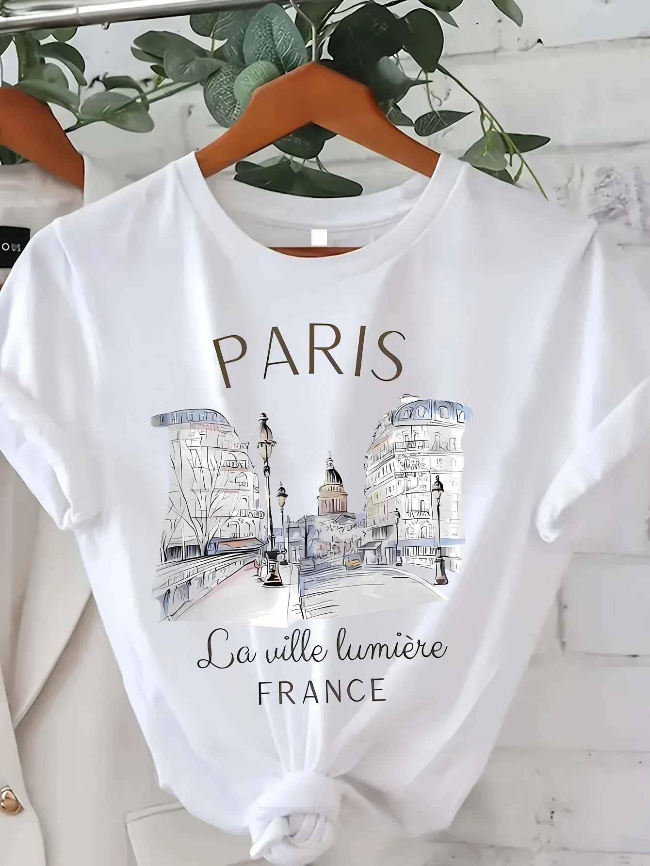 Round Neck T-Shirt with Classic Print