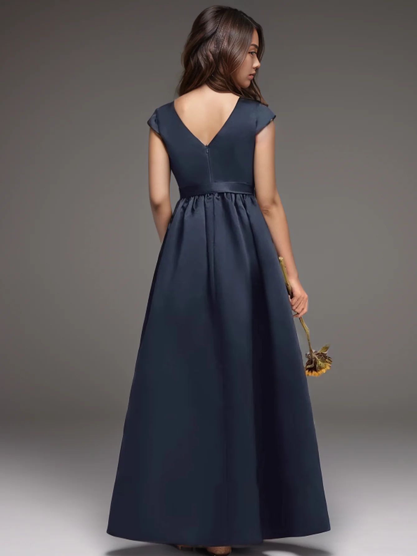 Girls' Open-Back Formal Dress