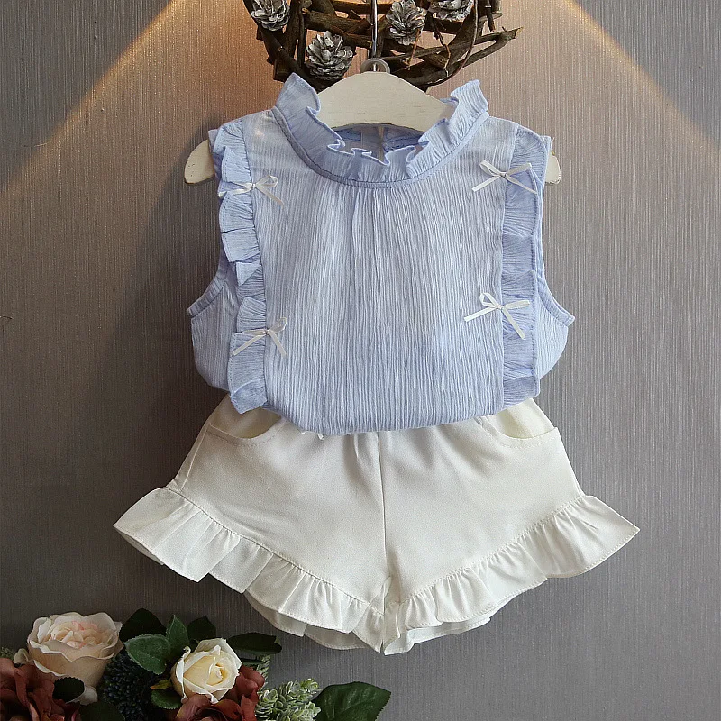 Girls' Printed T-Shirt and Shorts Set