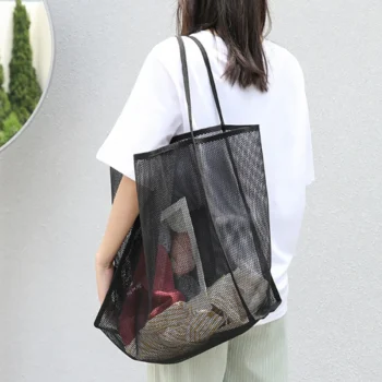 Mesh Hollow-Out Handbag