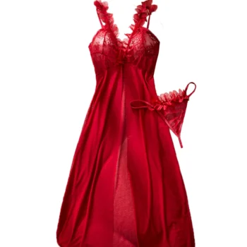 Long Nightgown and Underwear Set