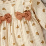 Baby Long Sleeve Romper with Bow — Image 5