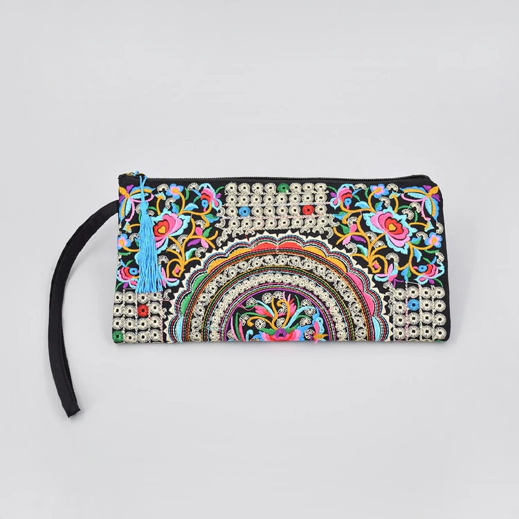 Heritage-Style Embroidered Long Wallet — Image 12