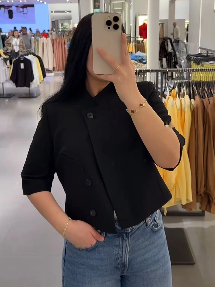 Casual Turtleneck Blazer