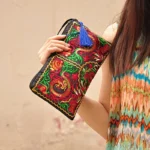 Heritage-Style Embroidered Long Wallet — Image 3