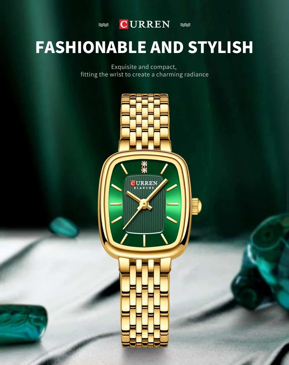 Casual Stainless Steel Watch