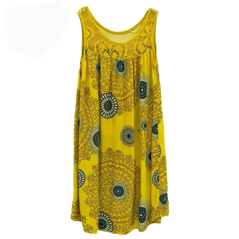 Summer Strappy Dress with Lace Pattern